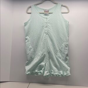 Women's Mint Green Sleeveless Romper